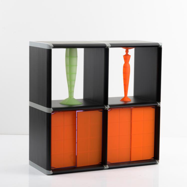 Hauptbild zu Objekt, 'BOOX room divider / shelf, c. 1990, Philippe Starck, Kartell, Noviglio, 178B 652