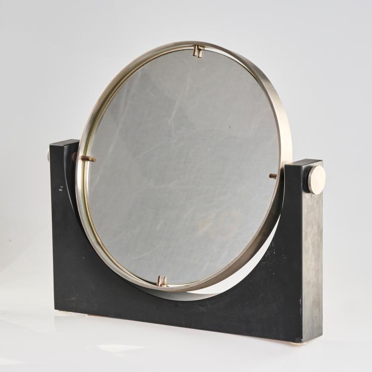 Hauptbild zu Objekt, Schminkspiegel, 1960er Jahre (Entwurf), Angelo Mangiarotti, Italien, 178B 606
