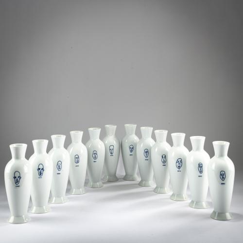 12 vases from the series 'GENETIC TALES', 2000