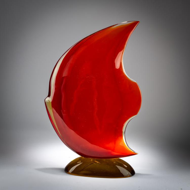 Bild 2 zu Objekt, 'Sommerso rosso cinese giallo' fish, around 1964, Mario Pinzoni, Seguso Vetri d'Arte, Murano, 179B 577