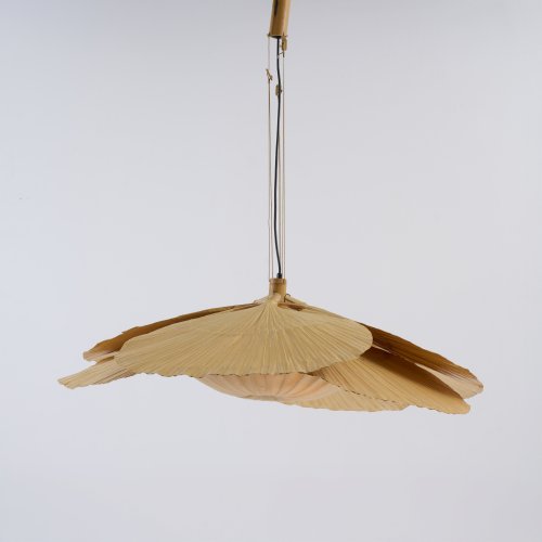 Deckenleuchte 'Hana II' aus der Serie 'Uchiwa', 1974