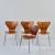 Four '3107' chairs, 1955 (design)