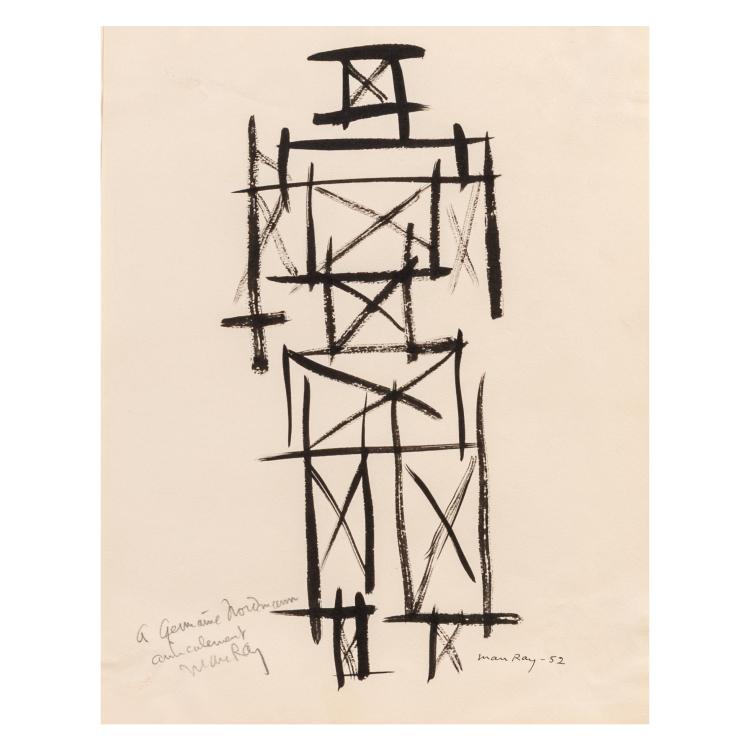 Hauptbild zu Objekt, Ohne Titel (abstrahierte Figur), 1952, Man Ray, 179C 714