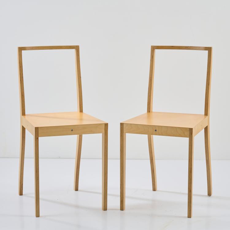 Hauptbild zu Objekt, Two chairs 'Ply Chair', 1988 (design), Jasper Morrison, Vitra, Birsfelden, 178B 876