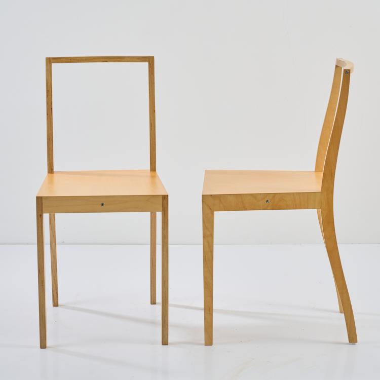Bild 1 zu Objekt, Two chairs 'Ply Chair', 1988 (design), Jasper Morrison, Vitra, Birsfelden, 178B 876