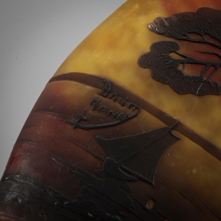 Bild 2 zu Objekt, Vase 'Paysage M&eacute;diterran&eacute;e', 1910-15, Antonin Daum, Daum Fr&egrave;res, Nancy, 178A 26