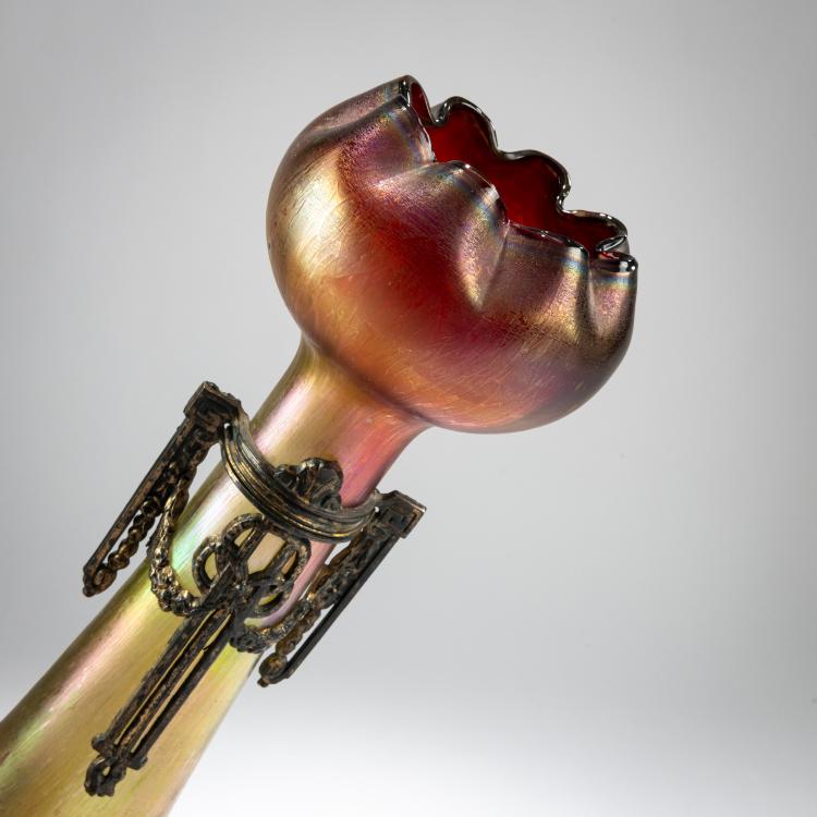 Bild 3 zu Objekt, Hyazintenvase mit montierten Griffen, 1902-05, Rindskopf, Josef Teplitz / Teplice, 178A 208