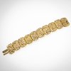 Florales Jugendstil Armband verziert mit Diamanten