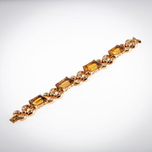 Bracelet with citrines, 1930s-40s