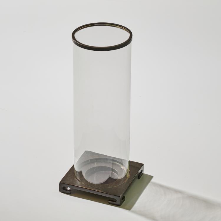 Hauptbild zu Objekt, Kerzenleuchter / Windlicht 'Laterne', 2000er Jahre (Entwurf), Christian Liaigre (zugeschrieben), Frankreich / France, 179A 134