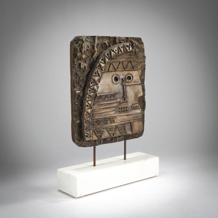 Hauptbild zu Objekt, Bronzerelief 'La rose des Galaxies Lointaines', 1992, Max Papart, 179C 698