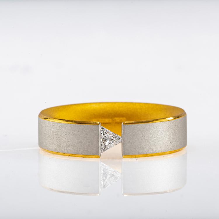 Hauptbild zu Objekt, Spannring mit Diamant im Trilliant-Schliff, Niessing, Vreden, 178C 1061