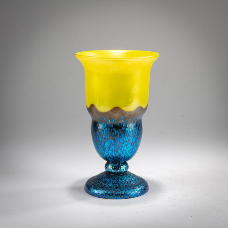 Hauptbild zu Objekt, Fu&szlig;vase, um 1925, L&ouml;tz Wwe., Klosterm&uuml;hle / Klastersky Mlyn, 178A 201