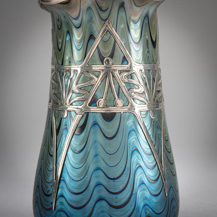 Bild 2 zu Objekt, 'Ph&auml;nomen'-Vase mit Silver-Overlay, um 1900, L&ouml;tz Wwe., Klosterm&uuml;hle / Klastersky Mlyn, 178A 197