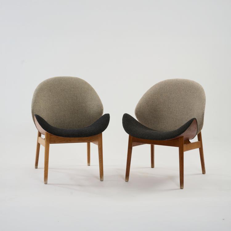 Bild 2 zu Objekt, Zwei Sessel '134', 1955, Hans Olsen, J&ouml;rgensens, N.A., M&ouml;belfabrik, D&auml;nemark (Bramin), 178B 682