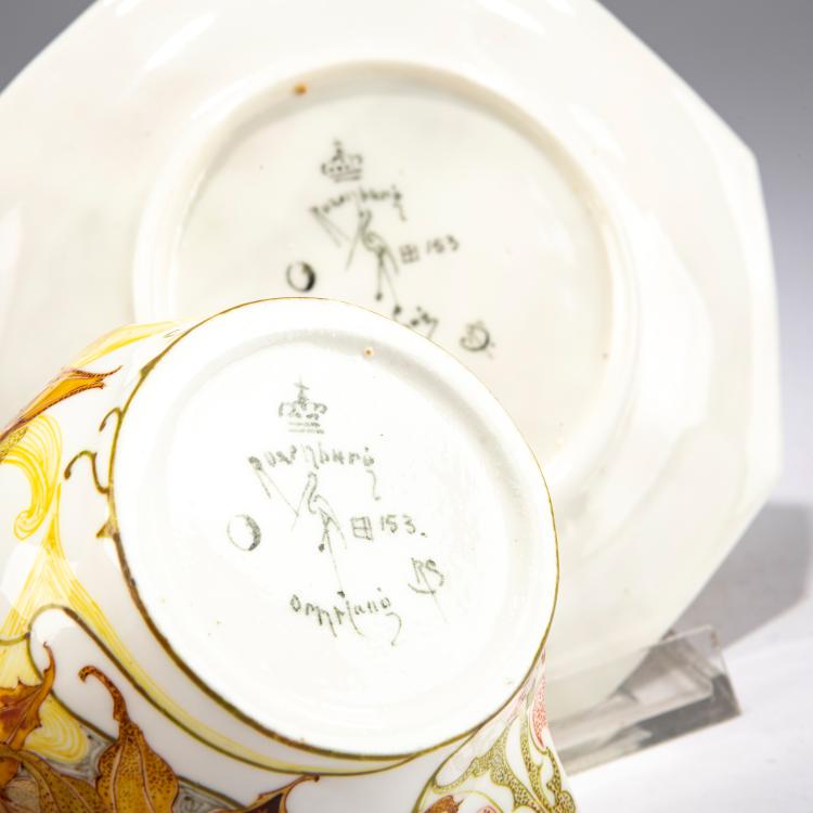 Bild 2 zu Objekt, Coffee cup and saucer with parakeet, 1914, Roelof Sterken, Rozenburg, Den Haag, 178A 355