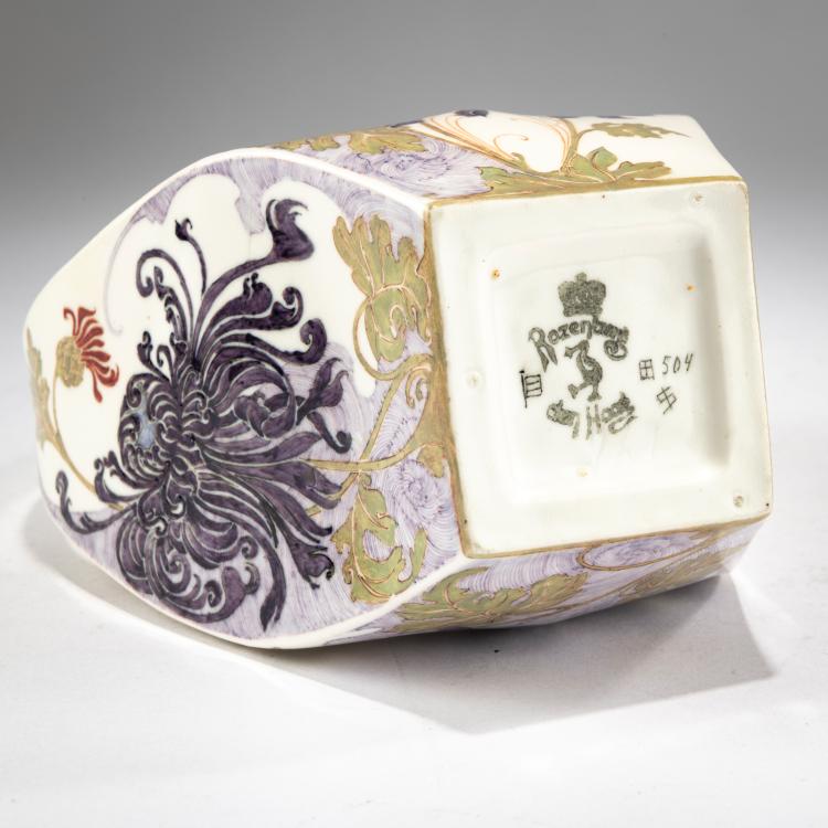 Bild 2 zu Objekt, Henkelvase mit Chrysanthemen, 1904, Samuel Schellink, Rozenburg, Den Haag, 178A 348