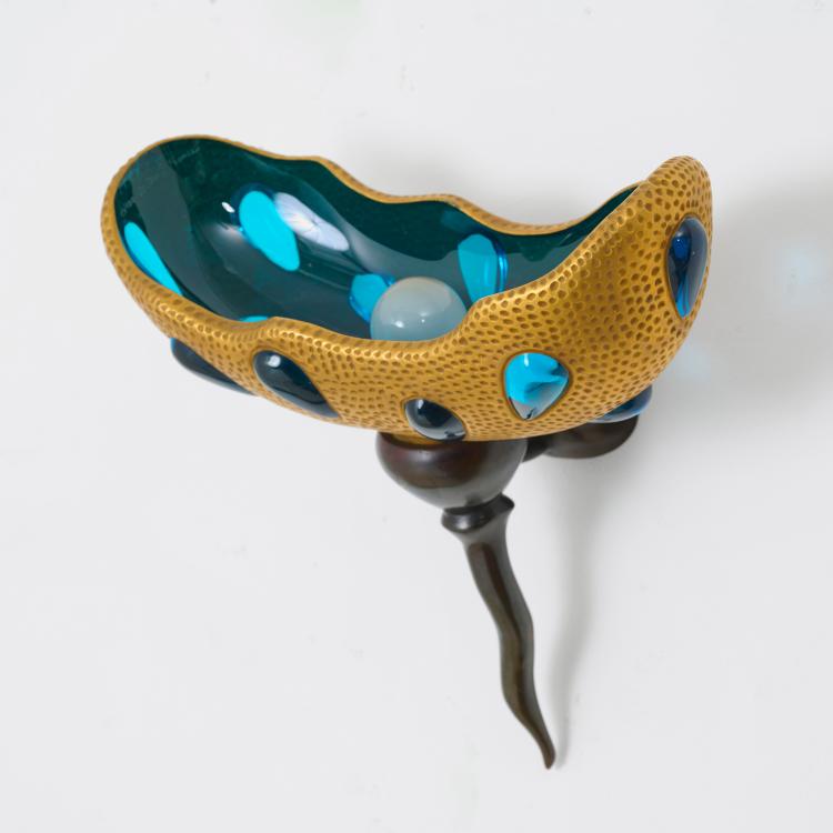 Bild 9 zu Objekt, Two wall appliques 'Lacrima', 1991, Andr&eacute; Dubreuil, Cristallerie Daum, Paris, 178B 895