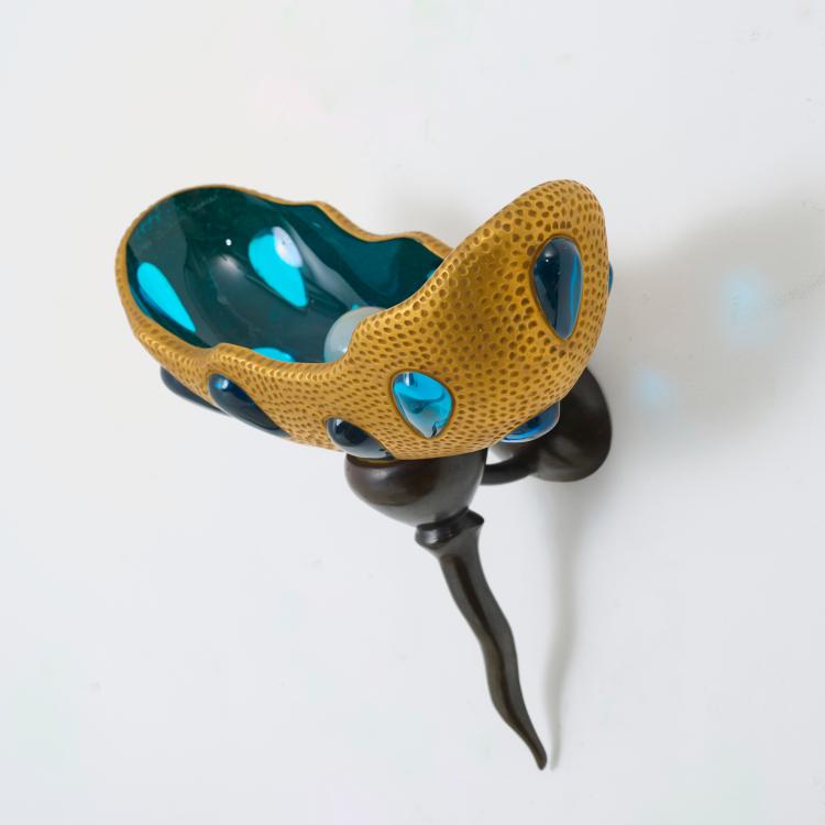 Bild 11 zu Objekt, Two wall appliques 'Lacrima', 1991, Andr&eacute; Dubreuil, Cristallerie Daum, Paris, 178B 895