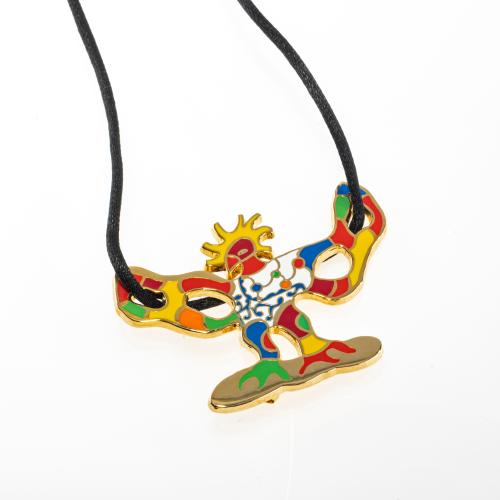 Brooch / pendant 'Oiseau de Feu Blanc' (Firebird), c. 2000