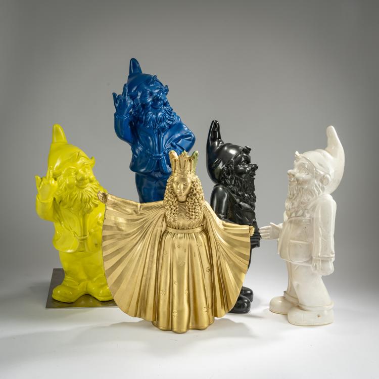 Hauptbild zu Objekt, 2 Sponti Dwarves, 2 Welcome Dwarves, Nuremberg Christkind, 1996/1998/2007, Ottmar H&ouml;rl, 179C 803