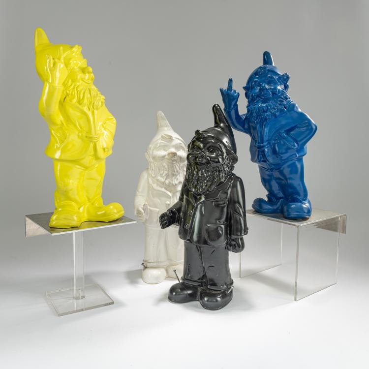 Bild 1 zu Objekt, 2 Sponti Dwarves, 2 Welcome Dwarves, Nuremberg Christkind, 1996/1998/2007, Ottmar H&ouml;rl, 179C 803