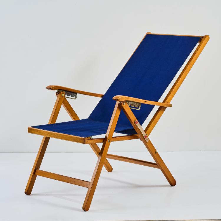 Hauptbild zu Objekt, Liegestuhl, 1950er Jahre, Fratelli Reguitti, Agnosine, 178B 672