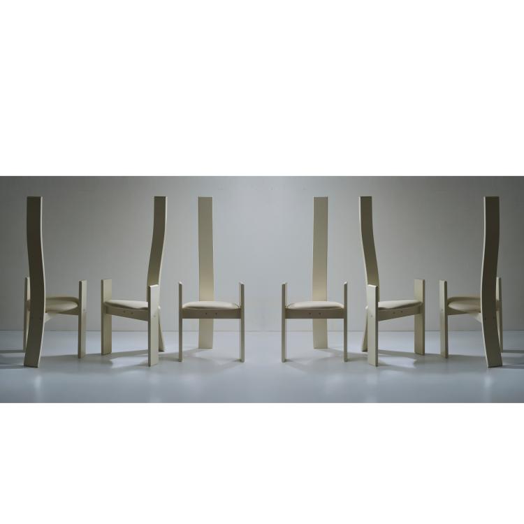 Bild 1 zu Objekt, Sechs St&uuml;hle 'Golem', 1969, Vico Magistretti, Poggi, Mailand / Milan, 178B 763