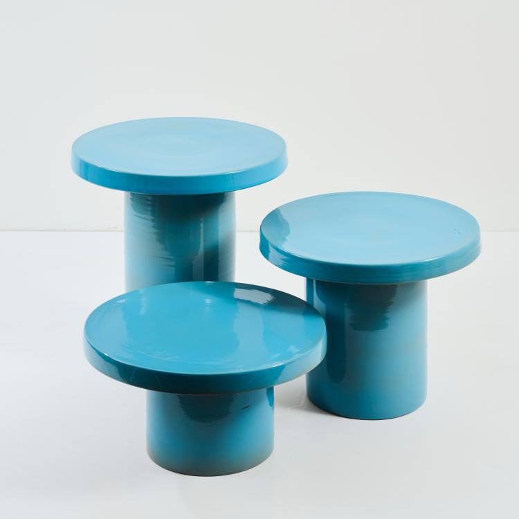 Hauptbild zu Objekt, Drei Beistelltische, 1970er Jahre, Italien / Italy, 178B 813