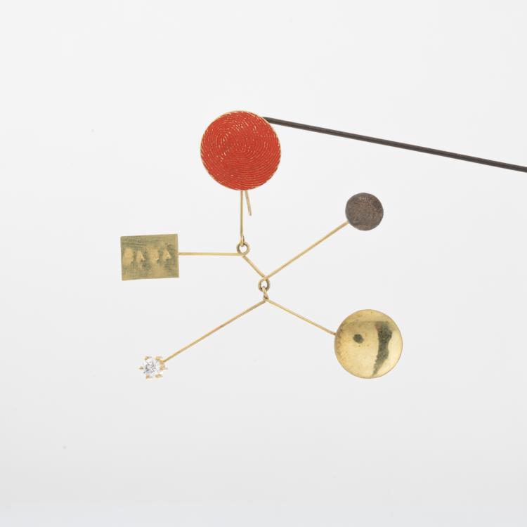 Bild 2 zu Objekt, Ohrschmuck 'Ja Ja - Ne Ne' Hommage an Alexander Calder, 2017, Gerd Rothmann, 178C 981