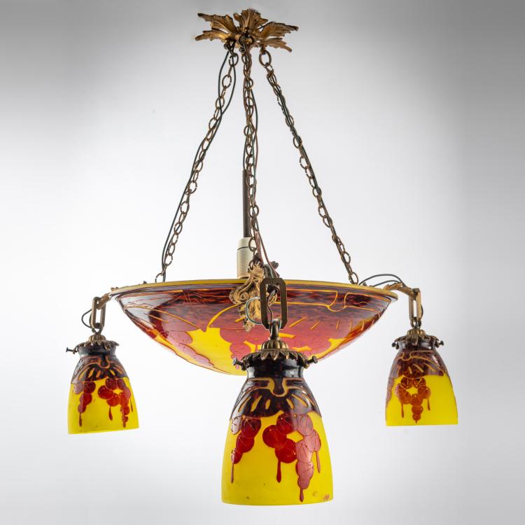 Hauptbild zu Objekt, Deckenleuchte 'Groseilles', 1923-26, Schneider, Epinay-sur-Seine, 178A 167