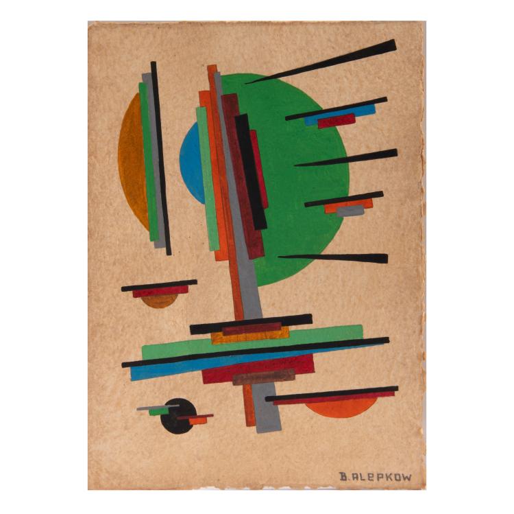 Bild 1 zu Objekt, 8 Suprematist Compositions, c. 1960s, Boris Alepkow, 179C 777