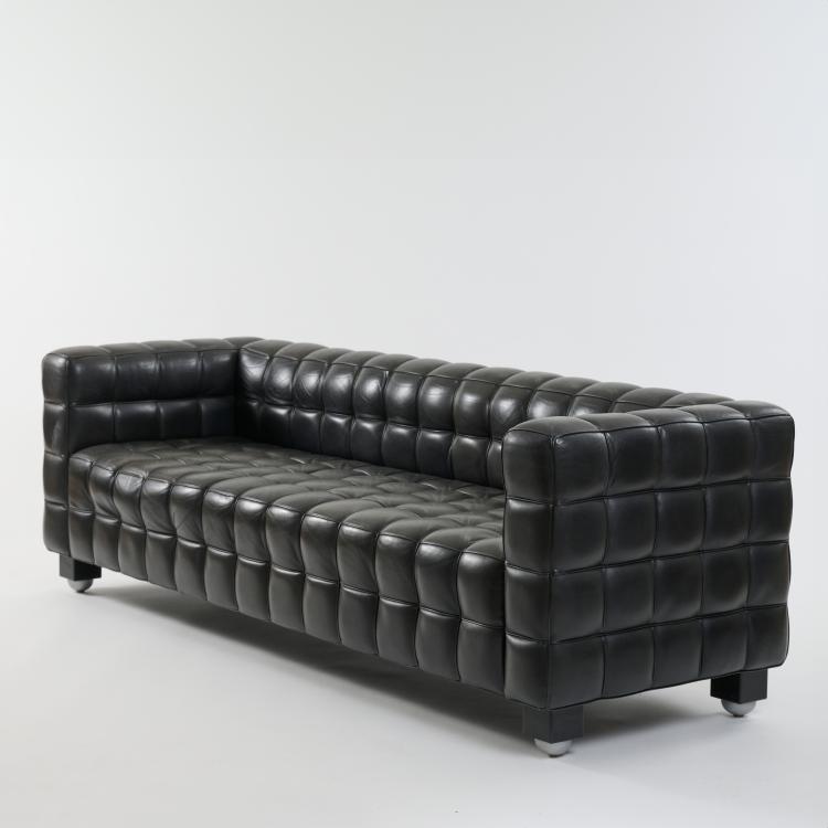 Hauptbild zu Objekt, Dreisitzersofa 'Kubus', 1910 (Entwurf), Josef Hoffmann, Wittmann M&ouml;belwerkst&auml;tte, Etsdorf, 178B 503