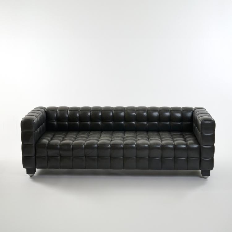 Bild 1 zu Objekt, Dreisitzersofa 'Kubus', 1910 (Entwurf), Josef Hoffmann, Wittmann M&ouml;belwerkst&auml;tte, Etsdorf, 178B 503