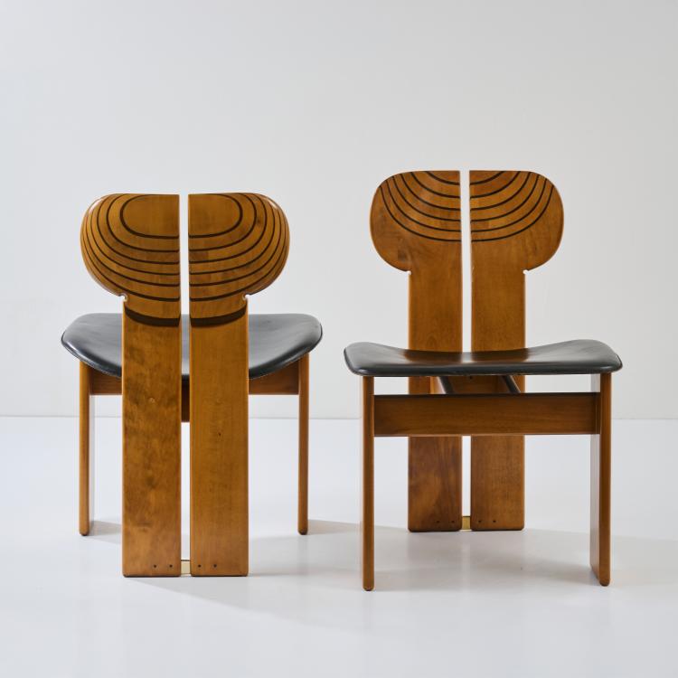 Bild 2 zu Objekt, Tisch und sechs St&uuml;hle 'Afrika' aus der 'Artona Serie', 1975 (Entwurf), Tobia Scarpa, Maxalto, Novedrate, 178B 807