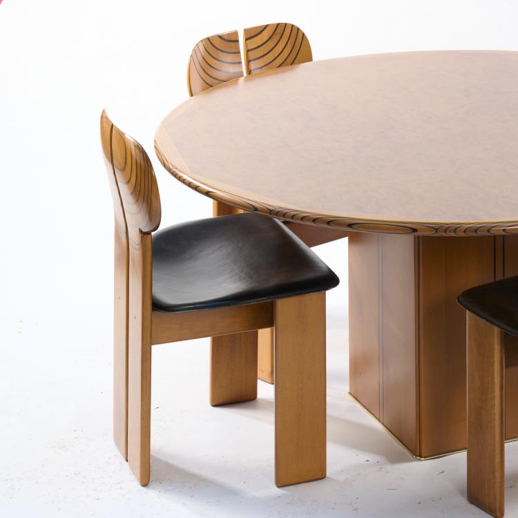 Bild 8 zu Objekt, Tisch und sechs St&uuml;hle 'Afrika' aus der 'Artona Serie', 1975 (Entwurf), Tobia Scarpa, Maxalto, Novedrate, 178B 807