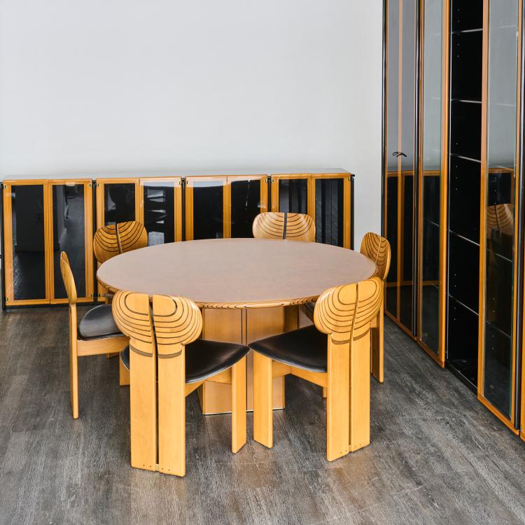 Bild 12 zu Objekt, Tisch und sechs St&uuml;hle 'Afrika' aus der 'Artona Serie', 1975 (Entwurf), Tobia Scarpa, Maxalto, Novedrate, 178B 807