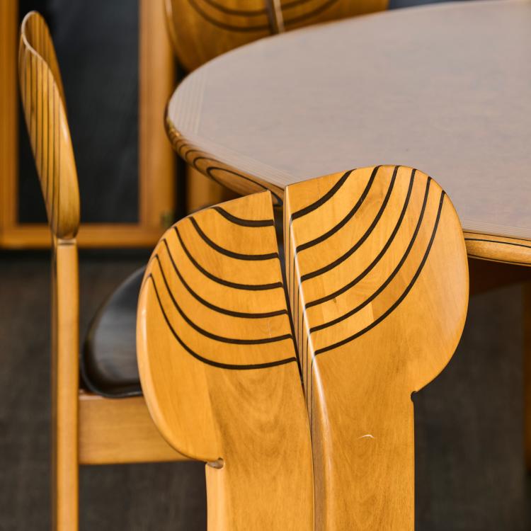 Bild 14 zu Objekt, Tisch und sechs St&uuml;hle 'Afrika' aus der 'Artona Serie', 1975 (Entwurf), Tobia Scarpa, Maxalto, Novedrate, 178B 807
