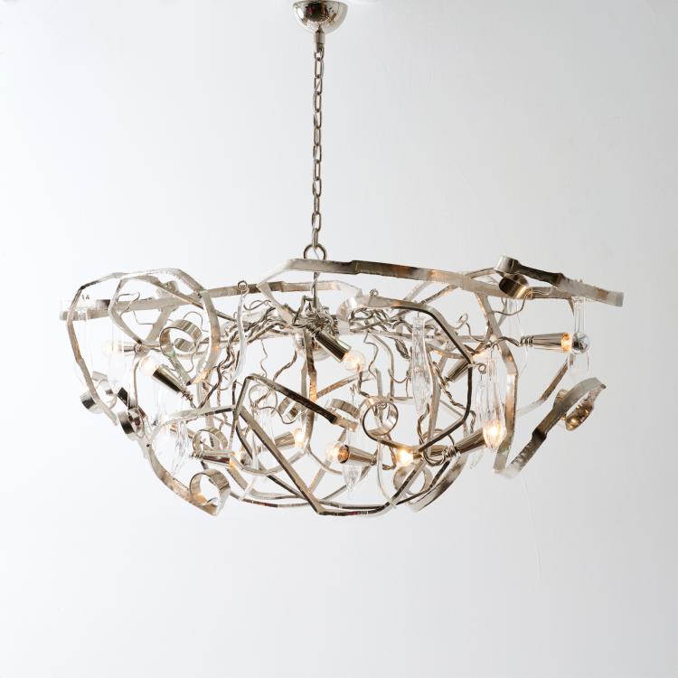 Bild 1 zu Objekt, Ceiling light 'Delphinium Chandelier conical', 1998, William Brand, Van Egmond, Brand, 178B 921