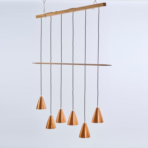 Ceiling light with six lights, 1950s