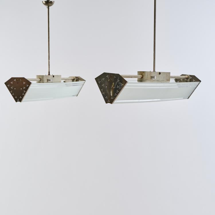 Hauptbild zu Objekt, Two ceiling lights, 1940s, Lisa Johansson-Pape, Asea Belysning, V&auml;steras, 178B 528