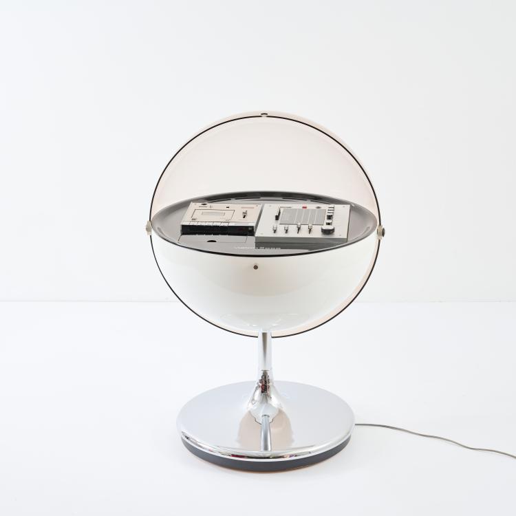 Hauptbild zu Objekt, 'Vision 2000' stereo with ball-shaped loudspeaker, 1971, Thilo Oerke, Rosita Tonm&ouml;bel, Deutschland; Grundig, F&uuml;rth, 178B 623