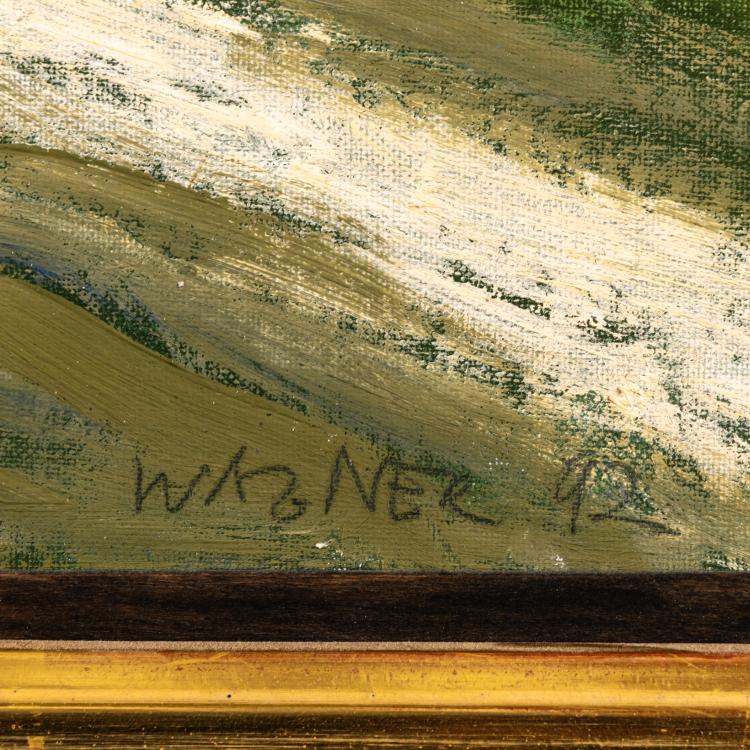 Bild 1 zu Objekt, 'Stadel am Abend', 1992, Reiner Wagner, 179C 771