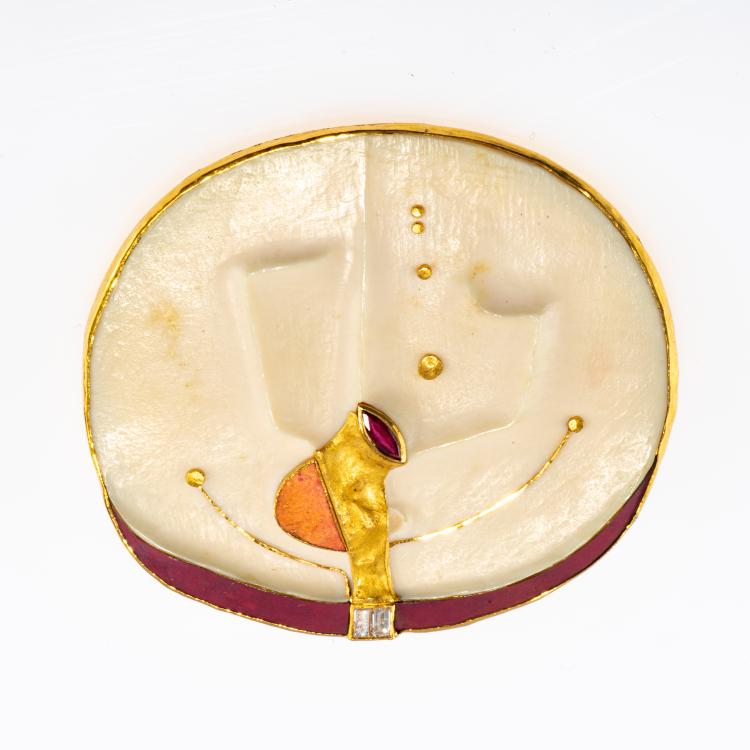 Hauptbild zu Objekt, Brooch, 1973, Uwe B&ouml;ttinger, 178C 965