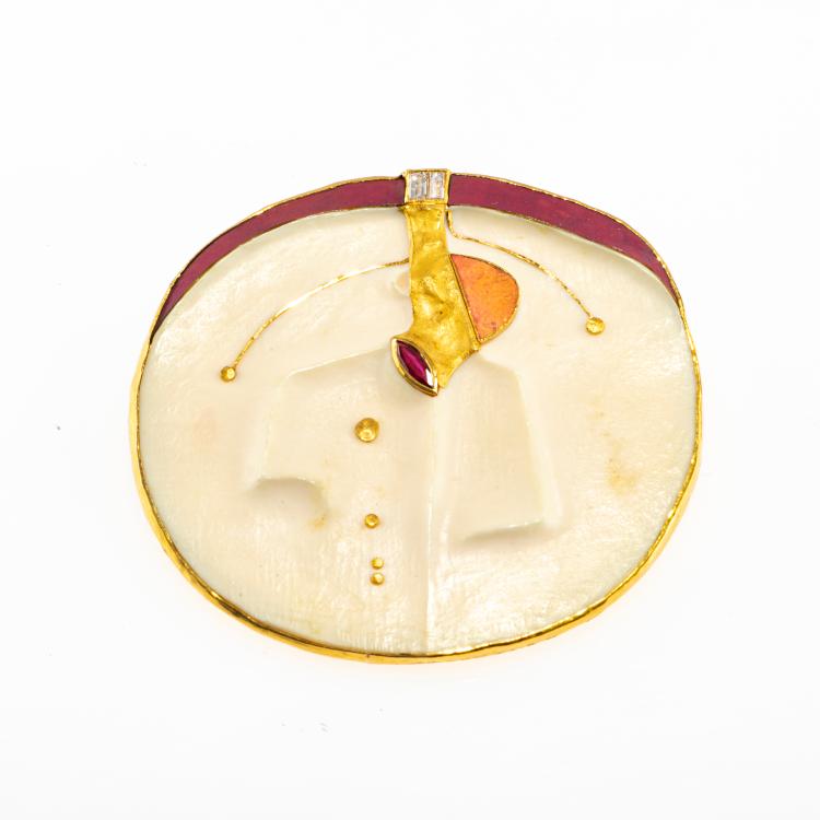 Bild 2 zu Objekt, Brooch, 1973, Uwe B&ouml;ttinger, 178C 965