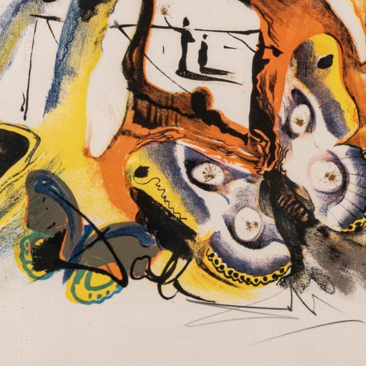 Bild 1 zu Objekt, 'Les bouches (Papillons surr&eacute;alistes)', 1972, Salvador Dal&iacute;, 179C 787