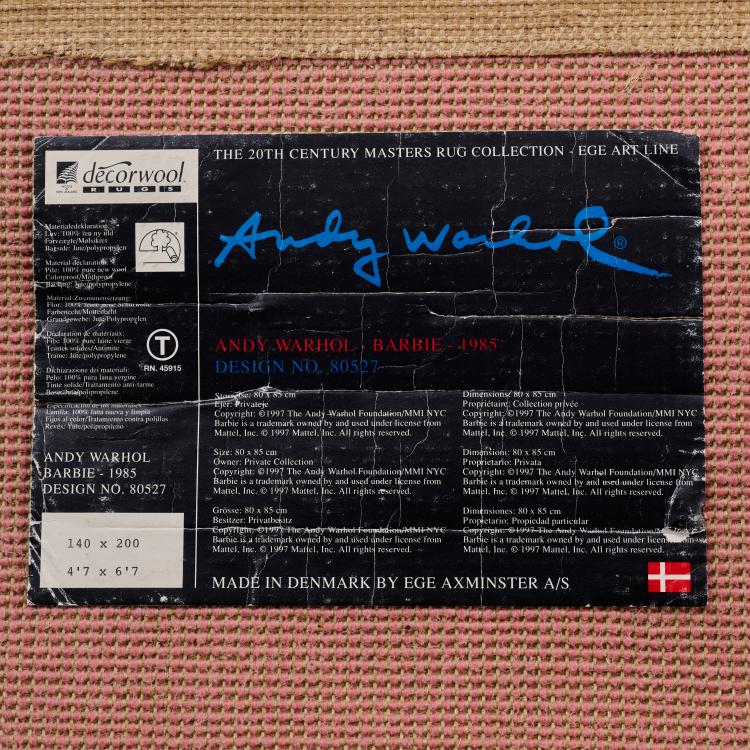 Bild 3 zu Objekt, Carpet 'Barbie', 1985, Andy Warhol (after), EGE AXMINSTER A/S, Denmark, 178B 864