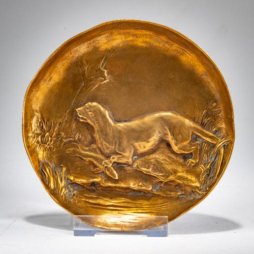 Decorative bowl with otter, c. 1905