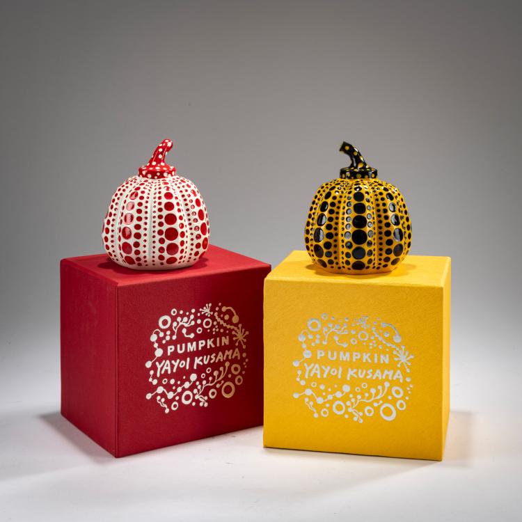 Hauptbild zu Objekt, Yellow Pumpkin & Red Pumpkin, ca. 2013, Yayoi Kusama, Benesse Holdings, Inc., Naoshima, Japan (Publ.), 179C 703