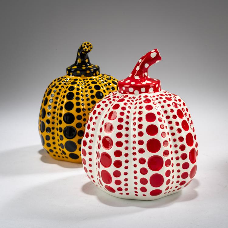 Bild 1 zu Objekt, Yellow Pumpkin & Red Pumpkin, ca. 2013, Yayoi Kusama, Benesse Holdings, Inc., Naoshima, Japan (Publ.), 179C 703
